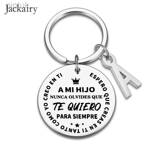 Porte-clés longes porte-clés espagnol A MI HIJO HIJA TE QUIERO PARA SIEMPRE charmes bijoux de famille porte-clés anniversaire cadeau de noël pour fils fille ldd240312