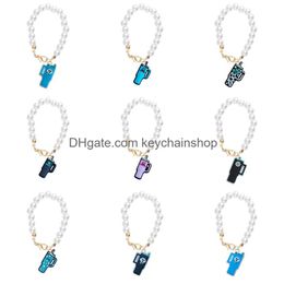 Keychains Lanyards St Charm Accessories Cup pour 40 oz Gumblement moderne simple avec poignée SILE Key Chain Drop Livraison OTMPX