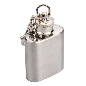 Porte-clés Longes Bouteille De Vin En Acier Inoxydable 1Oz Mini Flacon De Hanche Porte-clés Accessoires De Mode Pour Hommes Femmes Bijoux Drop Delivery Dhxgh