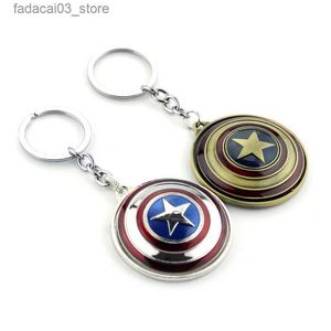 Porte-clés Longes Tendance Film Porte-clés Cosplay Super-Héros Arme Bouclier Badge En Métal Pendentif Porte-clés Sac À Dos De Voiture Porte-clés Bijoux Accessoires Q240201