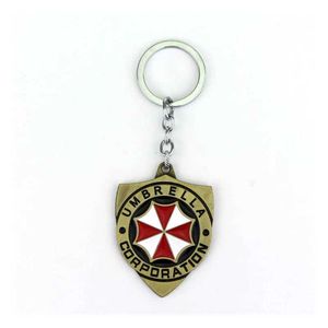 Keychains Lanyards Umbrella Keychain Action Movie House Evil Llavero Me Y240510