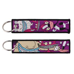 Porte-clés Longes Différents types de dessins animés Cool Key Tag Broderie Fobs pour motos voitures sac à dos porte-clés anneau de mode gi otmvt