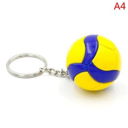 Keychains Lanyards Volleyball Keychain Mini PVC PVC Volleyball Keychain Sac Car Keychain Ball Key Ring