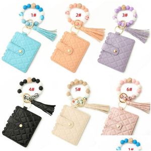 Keychains Lonyards bracelet bracelet Bracelet Cardée Portefeuille Portefeuille Anneau SILE SILE PERSEL BANGLE DROP DIVROY