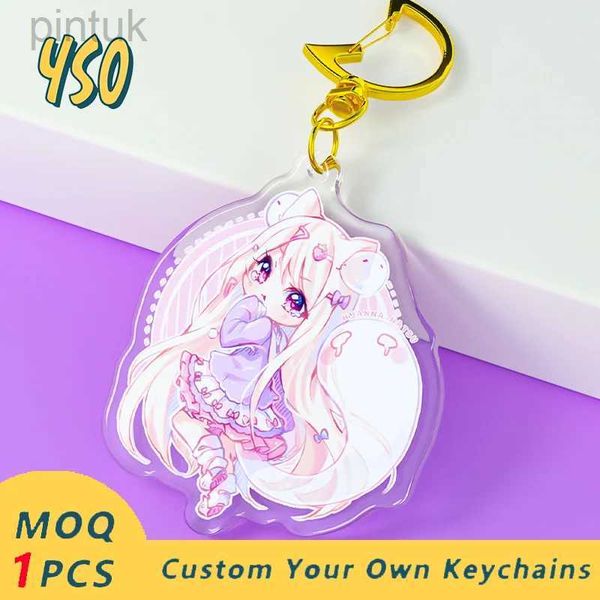 Porte-clés Longes YSO Gros Graduation Décor Anime Petit Porte-clés Mignon Sac Pendentif Fans Souvenirs Idées Cadeaux Époxy Acrylique Porte-clés ldd240312