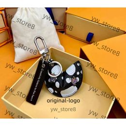 Keychains Lanyards YY Fortune Cookie Bag Hanging Car Flower Charm Jewelry Women Men Gifts Fashion PU Leather Key Chain Accessories Motion Current 0277