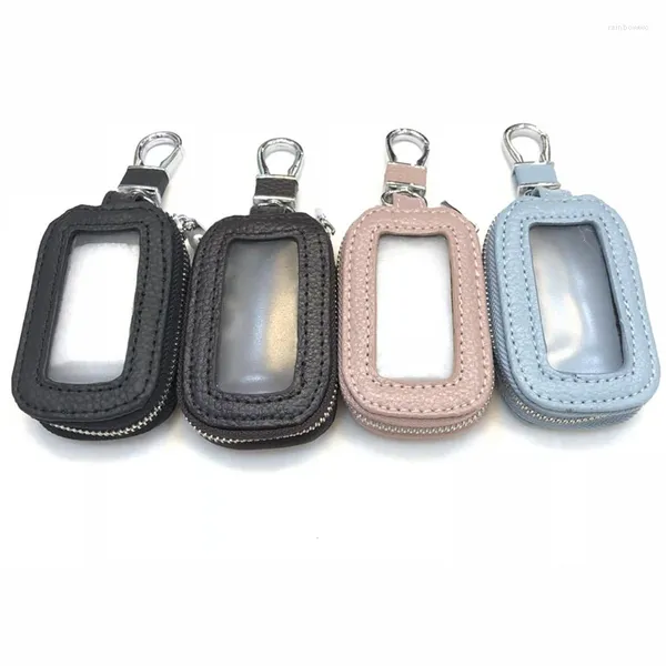 Porte-clés de voiture en cuir pour femmes hommes multi-fonction porte-clés sac portefeuille porte-clés porte-clés cadeaux de charme