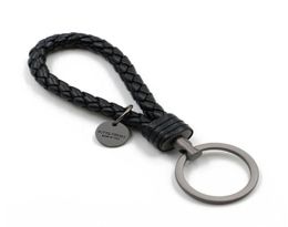 Keychains en cuir Car Chain de clé Men39s pendentif de haute qualité Cow Hide Hand Woven Woven39s Creative Gift Decorative Lanyardkey5021034
