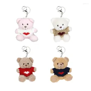 Porte-clés Love Sweater Bear Téléphone Anti-perte Lanière Tendance Couple Pendentif Porte-clés Simple Portable Accessoire