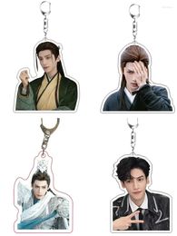 Sleutelhangers Luo Yunxi Leuke Figuur Sleutelhanger Tot Het Einde Van De Maan Cosplay Tas Hanger Sieraden Autosleutelhanger Ring Accessoires