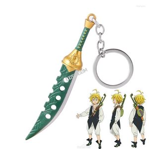 Sleutelhangers Meliodas Lostvayne Zwaard Keychian Sleutelhanger De Zeven Hoofdzonden Anime Accessoires Sleutelhanger Voor Mannen Vrouwen Tas Hanger Auto