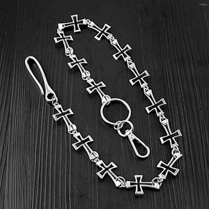 Sleutelhangers heren motorfiets trendy sleutelhanger Jean Biker portemonnee kettingen vrouwen riem ketting rock punk hiphop broek accessoires sieraden WZ89