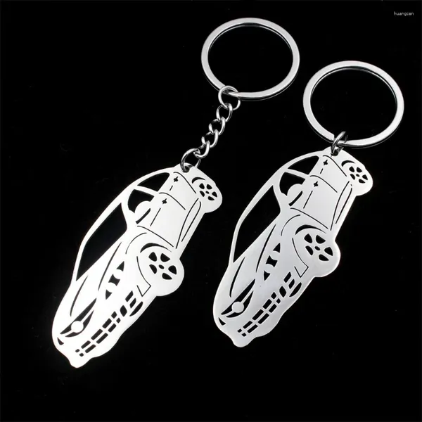 Keychains Hommes pour femmes en acier inoxydable Cléchette clés mignon de conception de clés