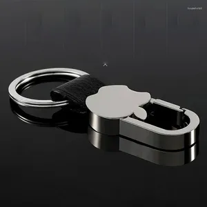 Porte-clés en métal Apple personnalisé porte-clés en cuir voiture anneau taille boucle suspendus pour hommes bijoux cadeau articles en gros affaires