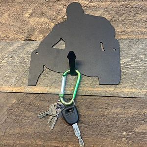Keychains Metal Barry Wood Key houder Hook volwassene grappige creatieve muurhangen
