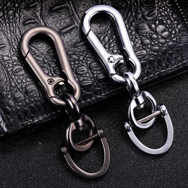 Porte-clés en métal voiture porte-clés 360 degrés rotatif fer à cheval boucle bijoux porte-clés porte-chaînes pour femmes breloques