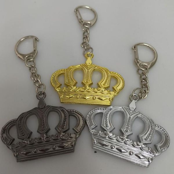 Keychains Metal Golden Crown Luxury VIP Japan JDM Keyrin de llavero Llavero Cadena de llave Ring Patrón Emblema Insignia