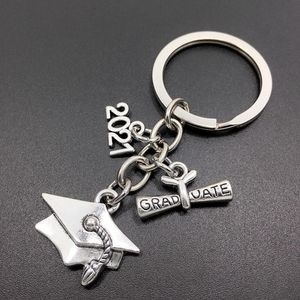 Keychains Metal Key Ring Tree Pen Cap Book Keychain Certificate Souvenir Bachelor Hat Class Badge Accessoires Cute For Women Men