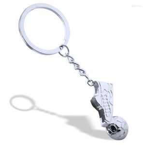 Porte-clés Porte-clés en métal - Chaussures de football de haute qualité et sac cadeau pour bague de voiture de football