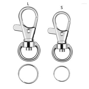 Keychains Metal Mini Swivel Lobster Herse Premium Lanyard Snap Key Hooks voor ringen Zippers Crafts Clips Sieraden Keychain Groothandel