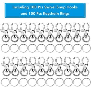 Keychains Metal Mini Swivel Lobster Clasps Premium Lanyard Snap Key Hooks - Hook for Rings Zippers Crafts Clips Sieraden Keychain