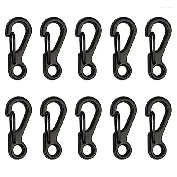 Porte-clés Mini alliage mousqueton clip minuscule ressort mousqueton mousquetons pour pièces de rechange de sac à dos