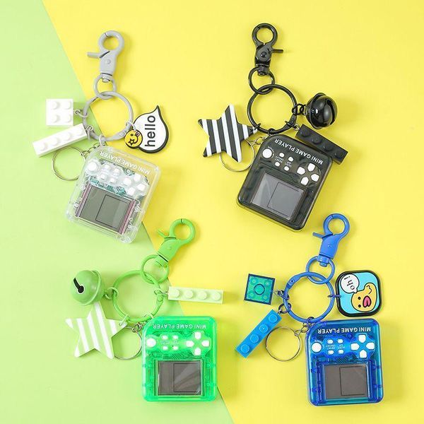 Porte-clés Mini machine de jeu électronique jouets éducatifs pour enfants cadeaux classique rétro nostalgique console porte-clés
