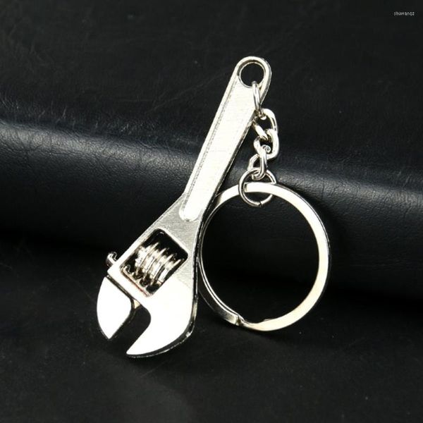 Porte-clés Mini outil de simulation clé d'activité mobile réglable porte-clés en métal drôle pendentif sac portefeuille balancent voiture porte-clés bijoux cadeau