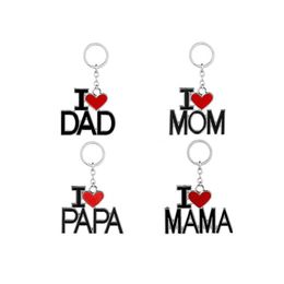 Kelechains pour la fête des mères Motherchain Mère I Love Mom Mom Keyring Holder Bijoux Bijoux d'anniversaire pour la fille Son P176F CARSHOP2006 DHDYQ