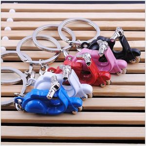 Keychains Mountain Motorcycle Hangers Keychain Model Auto Key Holder Color Metal Bag Charm Accessoires 3D Crafts Chain Gift Miri22