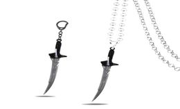 Porte-clés films Alita Battle Angel, pendentif épées en métal pour hommes, bijoux pour enfants, cadeaux 4703407