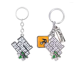 Porte-clés Muti-Pendentif Porte-clés PS4 Xbox PC Jeu GTA V Grand Theft Auto 5 Porte-clés pour les fans Chaînes Anneau Llaveros