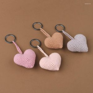 Porte-clés N58F Coeur Crochet Crochet Jouet Pendentif Porte-clés Pour La Saint Valentin Décoration Artisanat Fournitures
