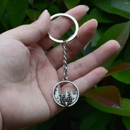 Keychains Keychains Inspired Pine Tree Mountain Keychain - Cadeau de Noël