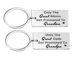 Porte-clés Seules les grandes mamans sont promues à grand-mère grand-père porte-clés mères fête des pères cadeau des enfants bientôt Be7272505