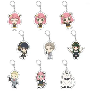 Porte-clés Ornements Anime Spy X Famille Porte-clés Figure de dessin animé Sacs périphériques Pendentif Porte-clés pour femmes hommes Bijoux Cadeaux Accessoires