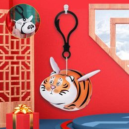Porte-clés Panda Fat Tiger Panghu Plus d'ailes Porte-clés Will Studio Bijoux Stretch Pendentif Anime Figure Kawaii Modèle