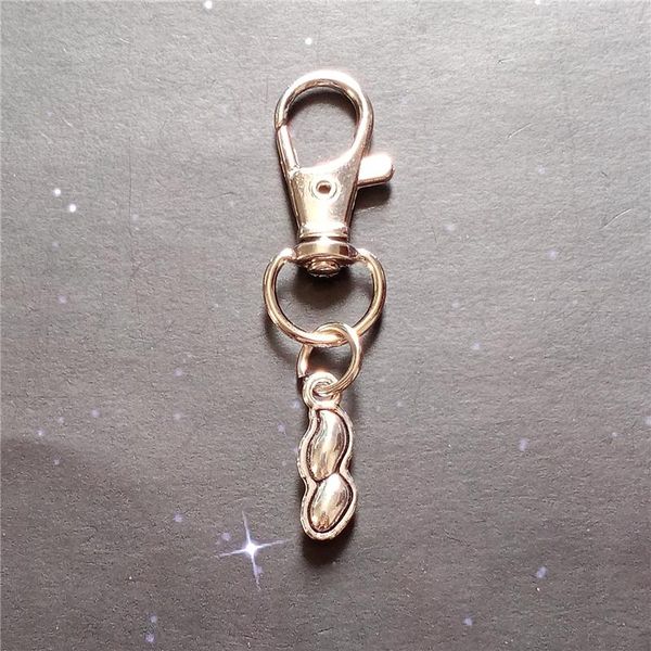 Porte-clés cacahuète porte-clés écrou porte-clés Style Punk femme bijoux cadeau sacs accessoires mignon nourriture