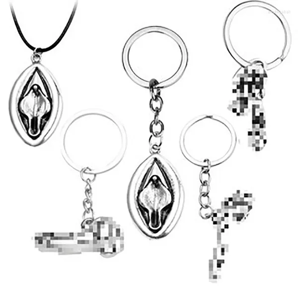 Porte-clés personnalité créative orgue porte-clés humain forme privée homme de femme bijoux accessoires en métal voiture clé pendentif chaîne