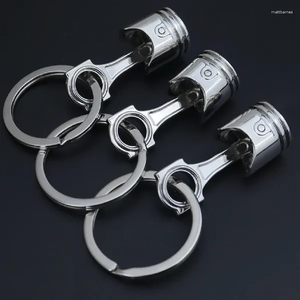 Porte-clés personnalisé voiture moteur piston porte-clés pendentif modification cadeaux créatifs porte-clés pour hommes garçons pilotes amoureux 1pc