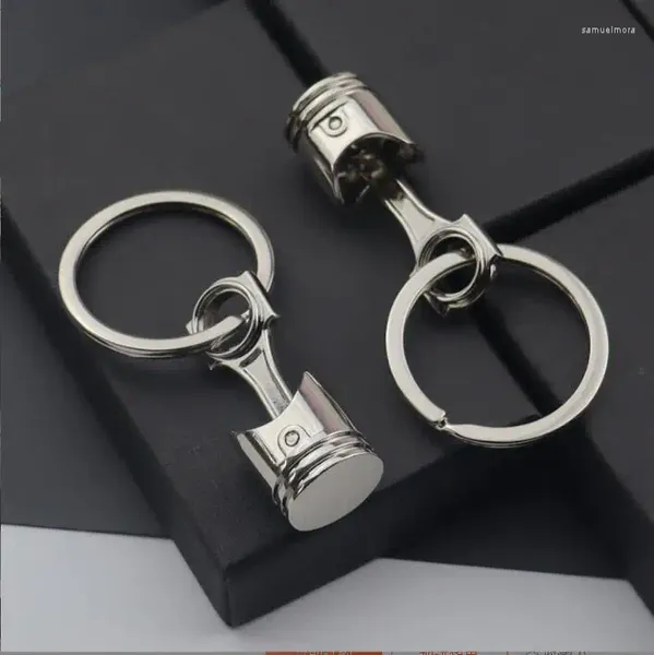 Keychains Piston Keychain Automobile Clé Ring Cadeaux Créatifs Personnalité Moteur Moteur ACCESSOIRES DE CAR