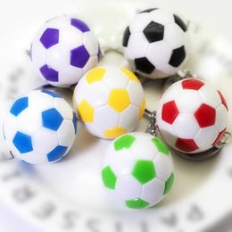 Keychains Player Gift Car voetbal Fan Keychain 6 Color Sports Accessories G230525
