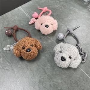 Porte-clés en peluche chien porte-clés pour femmes belle tendance de la mode jouet poupée pendentif design unique cadeau de haute qualité personnalité de style coréen