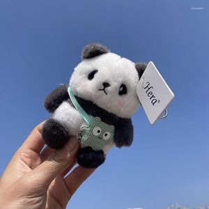 Sleutelhangers Pluche Panda Schattige pop sleutelhangers Creatieve autosleutels Accessoires Paar voor tas Kawaii sleutelhanger Groothandel