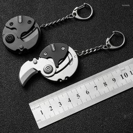 Keychains Pocket Fold Mini Knife Multifunctionele muntschroevendraaier draagbare sleutelhang sleutelhanger buitenoverlevingsopener klein gereedschap