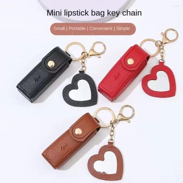 Keychains Bolsas de lápiz labial con lápices de labios portátil