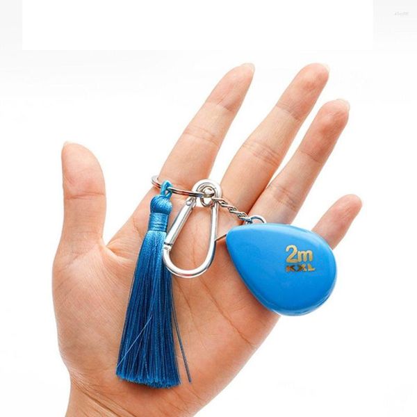 Porte-clés Portable Mini cadeau avec porte-clés doux exquis outils de mesure règle rétractable boiseries ruban à mesurer