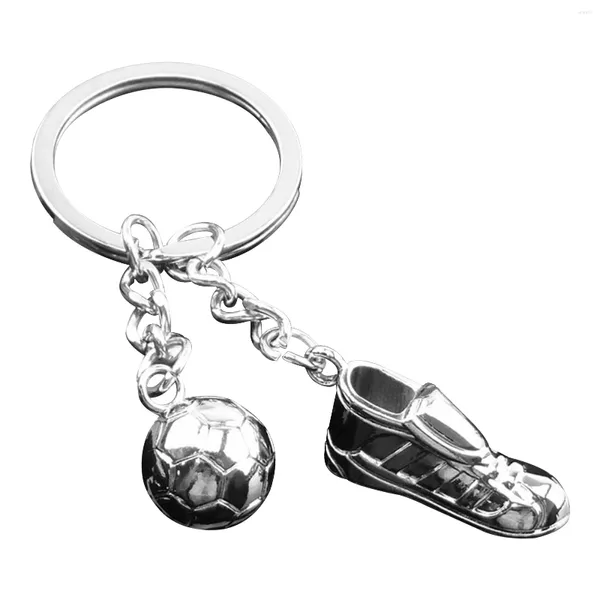 Porte-clés chaussures de football portables porte-clés de football bijoux de mode durables suspendus ornement fête pendentif en alliage de zinc enfants adultes porte-clés