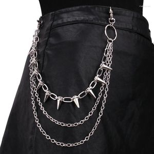 Llaveros Punk Pantalones Cadena para hombres Mujeres Jean Pantalones Biker Cadenas Harajuku Goth Joyería Gótico Emo Accesorios