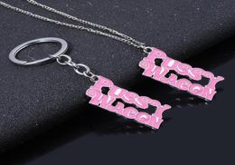 Sleutelhangers Pussy Wagon Roze Sleutelhanger Voor Vrouwen Hoge Kwaliteit Kill Bill Sleutelhangers Mode Accessoires Jewelry1553425